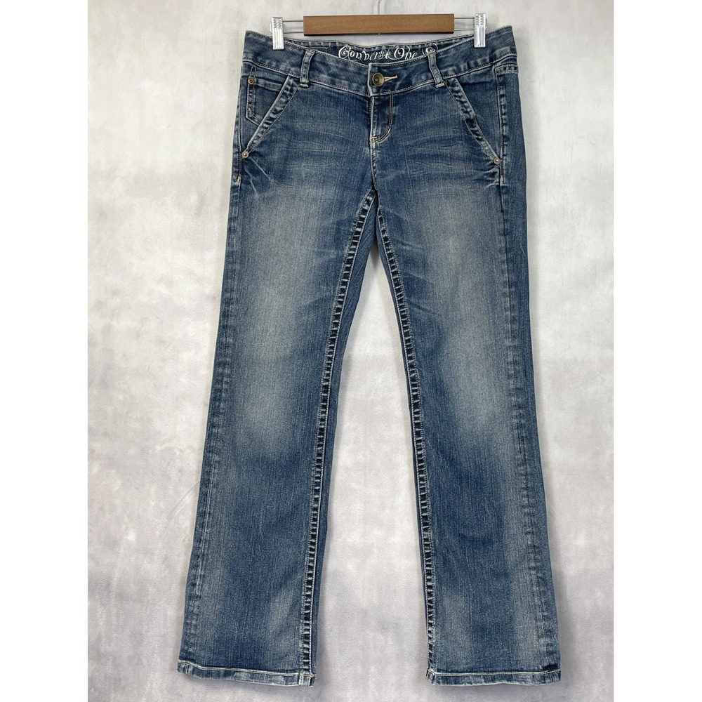 Converse One Star Trinity Boot Jeans Women 30 Low Rise Y2K Indie Grunge Western